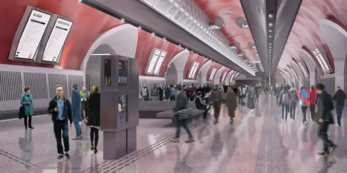 Mätningstjänster för byggnationen av Slussen Bussgarage, en ny bussterminal vid Katarinaberget i Stockholm, där Clinton Mätkonsult säkerställer hög precision i mätarbetet.